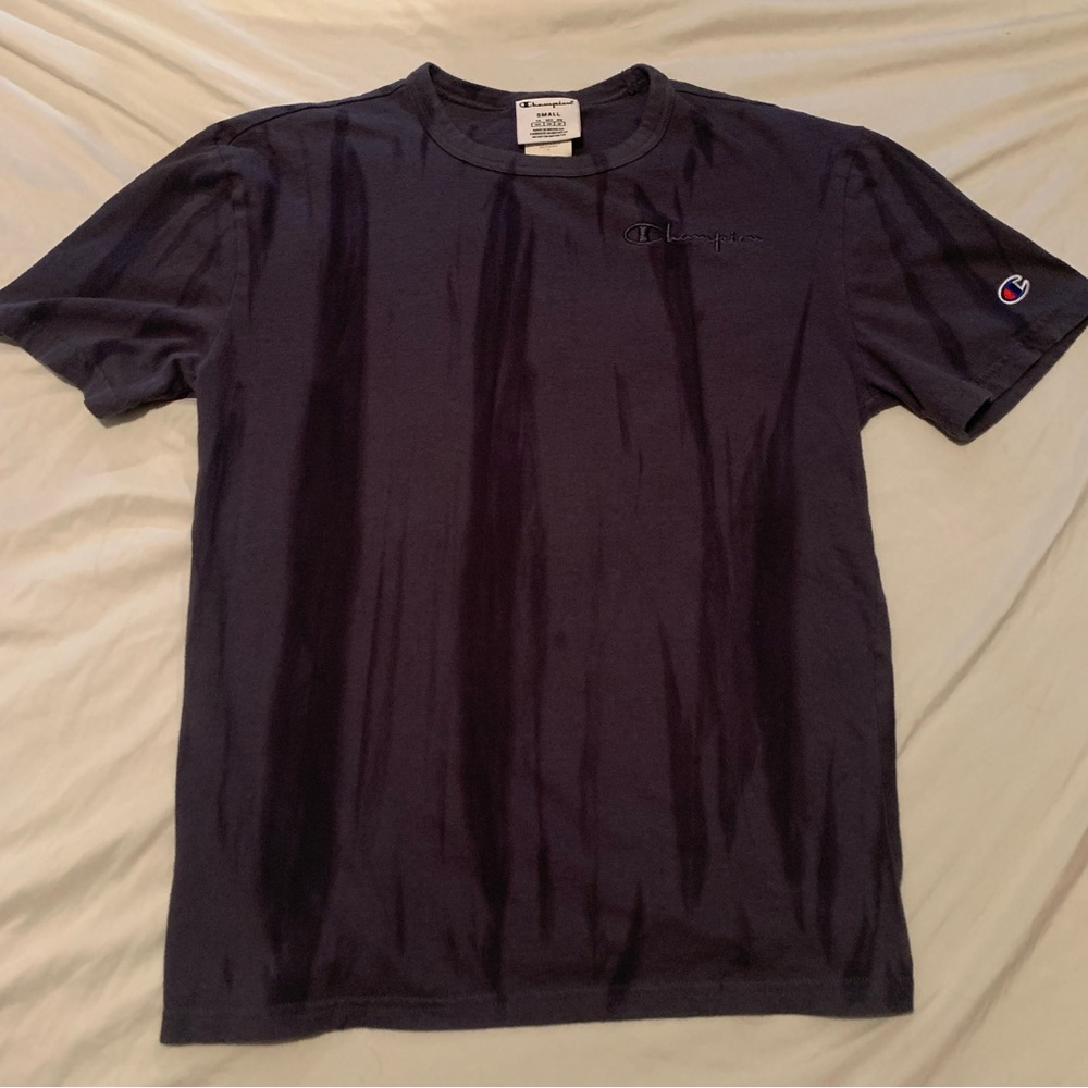 Grey and Black Tie-dye Champion T-Shirt